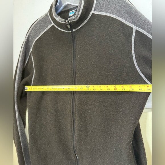 Kuhl Alfpaca Fleece Full Zipper Fleece Jacket Pockets Warm Outdoor Unisex L Grey - Picture 15 of 16